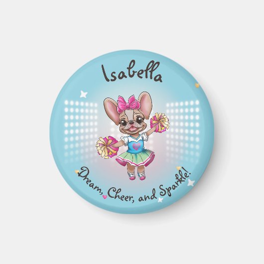 Niedlicher bunter französischer Geistesgeist Magnet (Vorne)