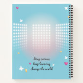 Niedlicher bunter französischer Geistesgeist Notizblock (Rückseite)