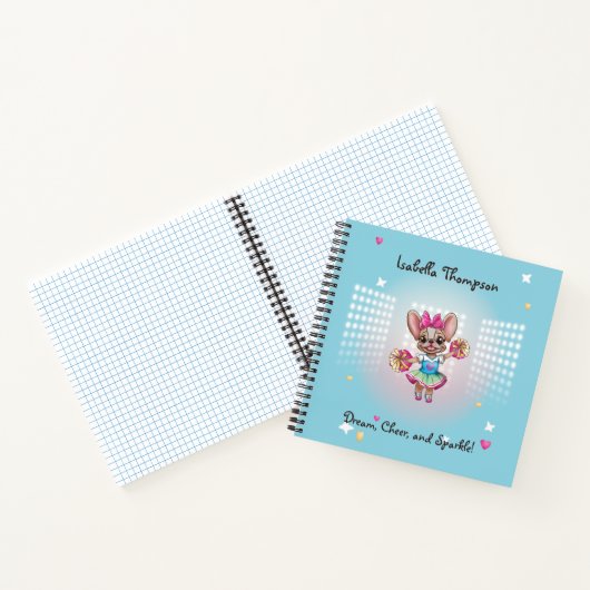 Niedlicher bunter französischer Geistesgeist Notizblock (Innenseite)