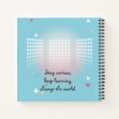 Niedlicher bunter französischer Geistesgeist Notizblock (Rückseite)