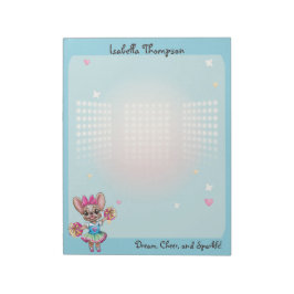 Niedlicher bunter französischer Geistesgeist Notizblock