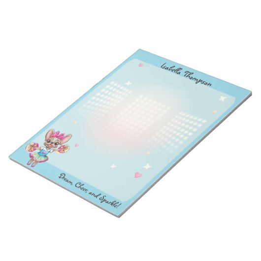 Niedlicher bunter französischer Geistesgeist Notizblock (angewinkelt)