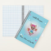 Niedlicher bunter französischer Geistesgeist Notizblock (Innen)