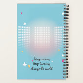 Niedlicher bunter französischer Geistesgeist Notizblock (Rückseite)