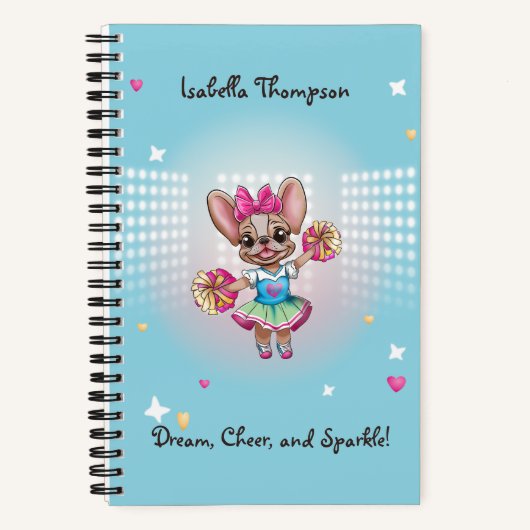 Niedlicher bunter französischer Geistesgeist Notizblock (Vorderseite)