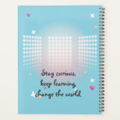 Niedlicher bunter französischer Geistesgeist Planer (Rückseite)