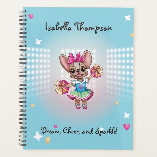 Niedlicher bunter französischer Geistesgeist Planer (Vorderseite)