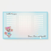 Niedlicher bunter französischer Geistesgeist Post-it Klebezettel (Vorderseite)