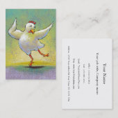 Niedlicher bunter glücklicher Tänzer der Visitenkarte (Vorne/Hinten)