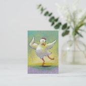 Niedlicher bunter glücklicher Tänzer der Visitenkarte (Stehend Vorderseite)