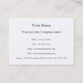 Niedlicher bunter glücklicher Tänzer der Visitenkarte (Rückseite)