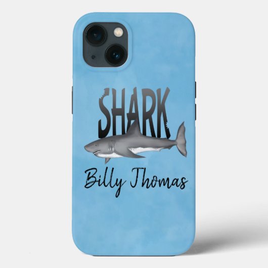 Niedlicher, bunter Hai Trendy Ocean Case-Mate iPhone Hülle (Rückseite)