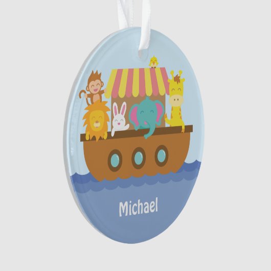 Niedlicher bunter Noahs Ornament (Vorderseite)