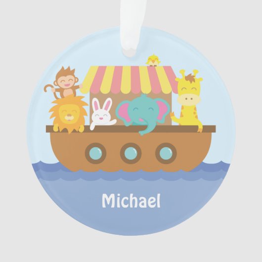 Niedlicher bunter Noahs Ornament (Vorderseite)