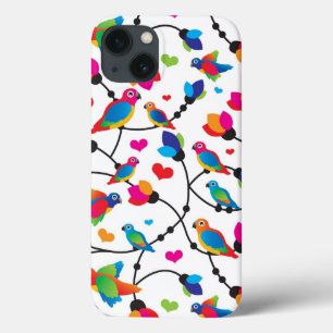 niedlicher bunter Papageienvogel iPhone 13 Hülle