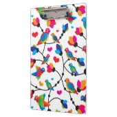 niedlicher bunter Papageienvogel Klemmbrett (Links)