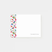 niedlicher bunter Papageienvogel Post-it Klebezettel (Vorderseite)