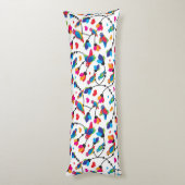 niedlicher bunter Papageienvogel Seitenschläferkissen (Rückseite (Vertikal))