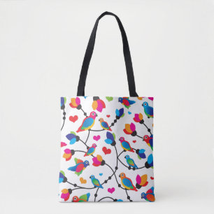 niedlicher bunter Papageienvogel Tasche