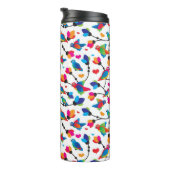 niedlicher bunter Papageienvogel Thermosbecher (Nach rechts gedreht)