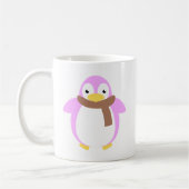 Niedlicher bunter Penguin im Schal Kaffeetasse (Links)