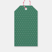 Niedlicher, bunter personalisierter Weihnachtsurla Geschenkanhänger (Rückseite)