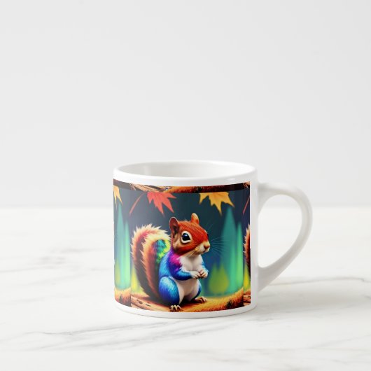 Niedlicher Bunter Sitzender Eichhörnchen-75463 Espressotasse (Rechts)