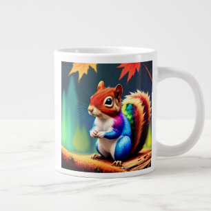 Niedlicher Bunter Sitzender Eichhörnchen-75463 Jumbo-Tasse