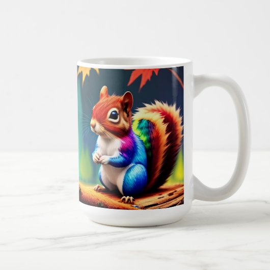 Niedlicher Bunter Sitzender Eichhörnchen-75463 Kaffeetasse (Rechts)