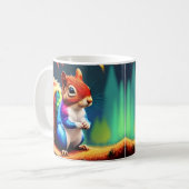 Niedlicher Bunter Sitzender Eichhörnchen-75463 Kaffeetasse (Vorderseite Links)