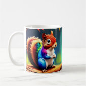 Niedlicher Bunter Sitzender Eichhörnchen-75463 Kaffeetasse (Links)