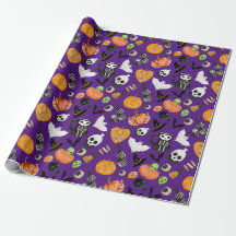 Niedlicher, bunter Spooky Trick oder Treat Hallowe