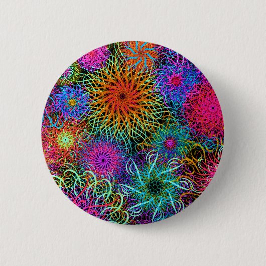 Niedlicher, bunter Tasse Schlüsselanhänger Button (Vorderseite)