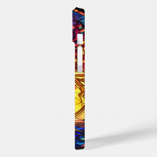 Niedlicher Buntglasbaum Case-Mate iPhone Hülle (Rückseite / Links)