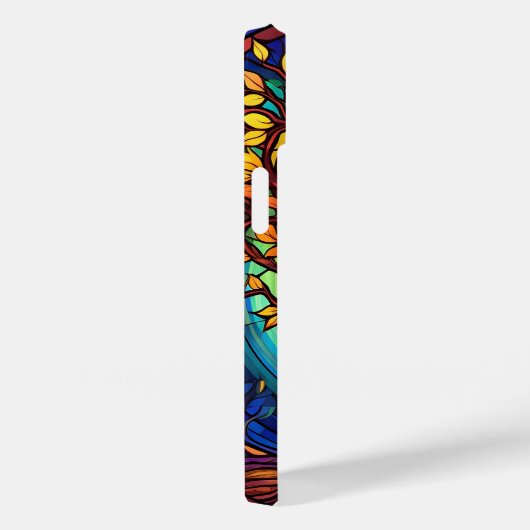 Niedlicher Buntglasbaum Case-Mate iPhone Hülle (Rückseite / Rechts)