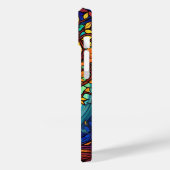 Niedlicher Buntglasbaum Case-Mate iPhone Hülle (Rückseite / Links)