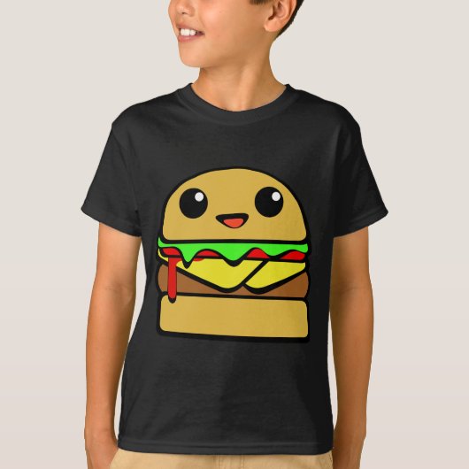 Niedlicher Burger T-Shirt (Vorderseite)