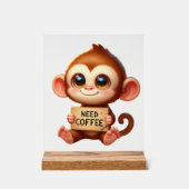 Niedlicher Bürobedarf für Kaffeekaffee Acrylschild (Vorderseite)