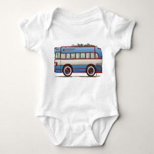 Niedlicher Bus-Ausflug-Bus Baby Strampler