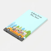 Niedlicher Busfahrer Post-it Klebezettel (angewinkelt)