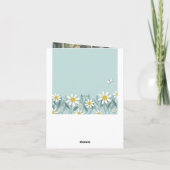 Niedlicher Butterfly-Notecard/Danke Dankeskarte (Rückseite)