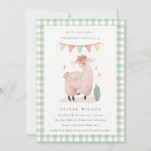 Niedlicher Cactus Boho Llama jeden Geburtstag einl Dankeskarte (Vorderseite)