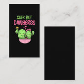 Niedlicher Cactus Lover Girl Kawaii Sukkultureller Visitenkarte (Vorne/Hinten)