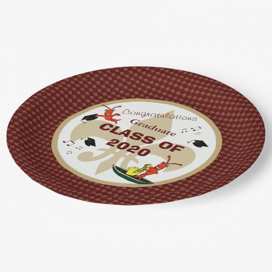 Niedlicher Cajun Pappteller (Schrägansicht)