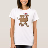 Niedlicher Camel Hump Weihnachten T-Shirt (Vorderseite)