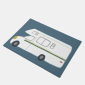 Niedlicher Campingplatz Vintag Fußmatte (Schrägansicht)