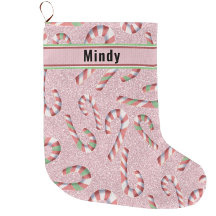 Niedlicher Candy Cane Pink Glitzer personalisieren