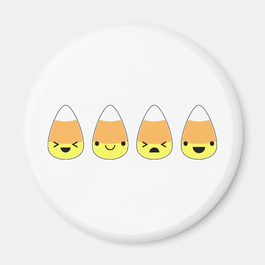 Niedlicher Candy Corn zu Halloween! Magnet (Vorne)