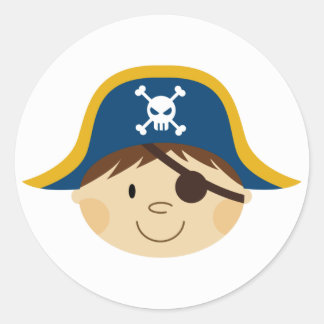 Niedlicher Captain-Aufkleber Runder Aufkleber