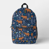 Niedlicher Capybara-Backpack Bedruckter Rucksack (Vorderseite)